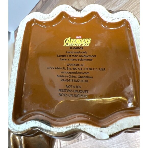 Marvel Avengers Infinity Gauntlet Sculpted Ceramic Mug 20 Oz Gold Multicolor - Picture 5 of 5